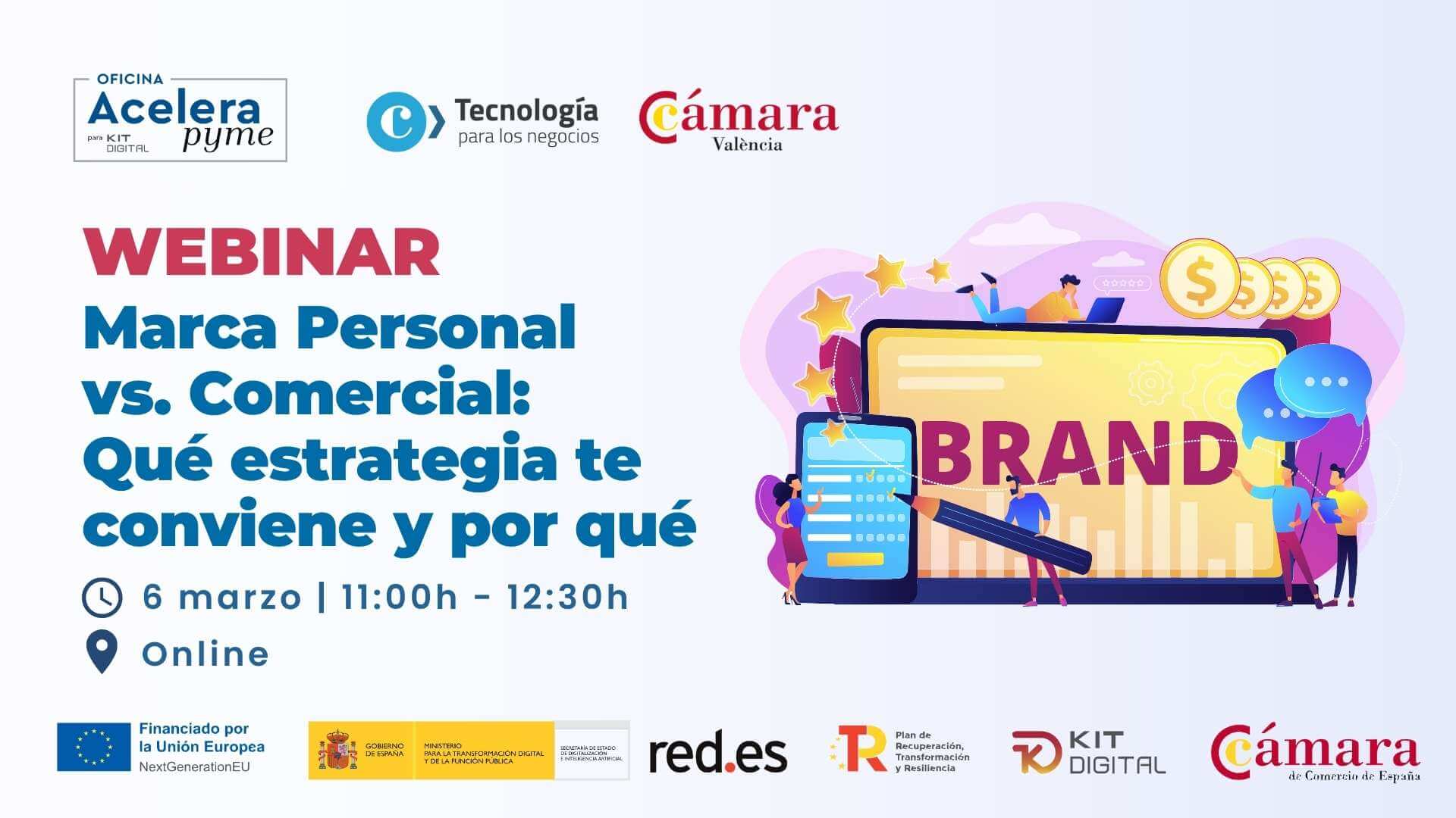 Webinar: Marca Personal vs. Comercial: Qué estrategia te conviene y por qué